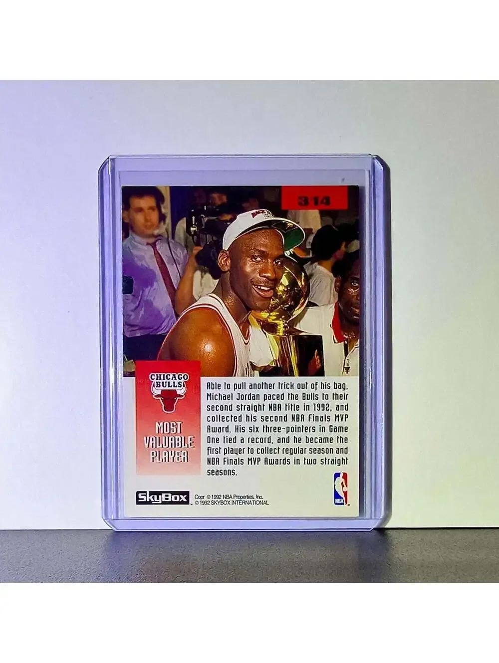 Michael Jordan 1992-93 Skybox The 1992 NBA Finals #314 Card Chicago Bulls